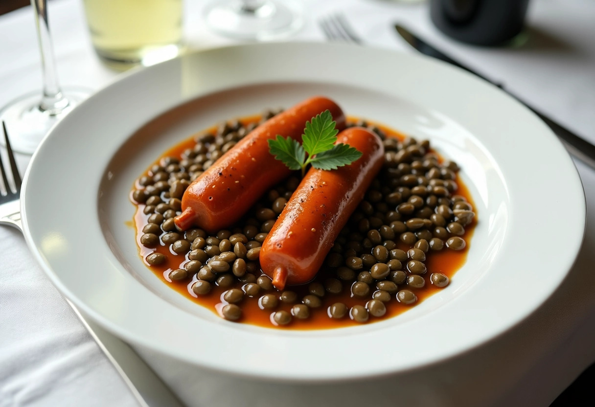 lentilles saucisse