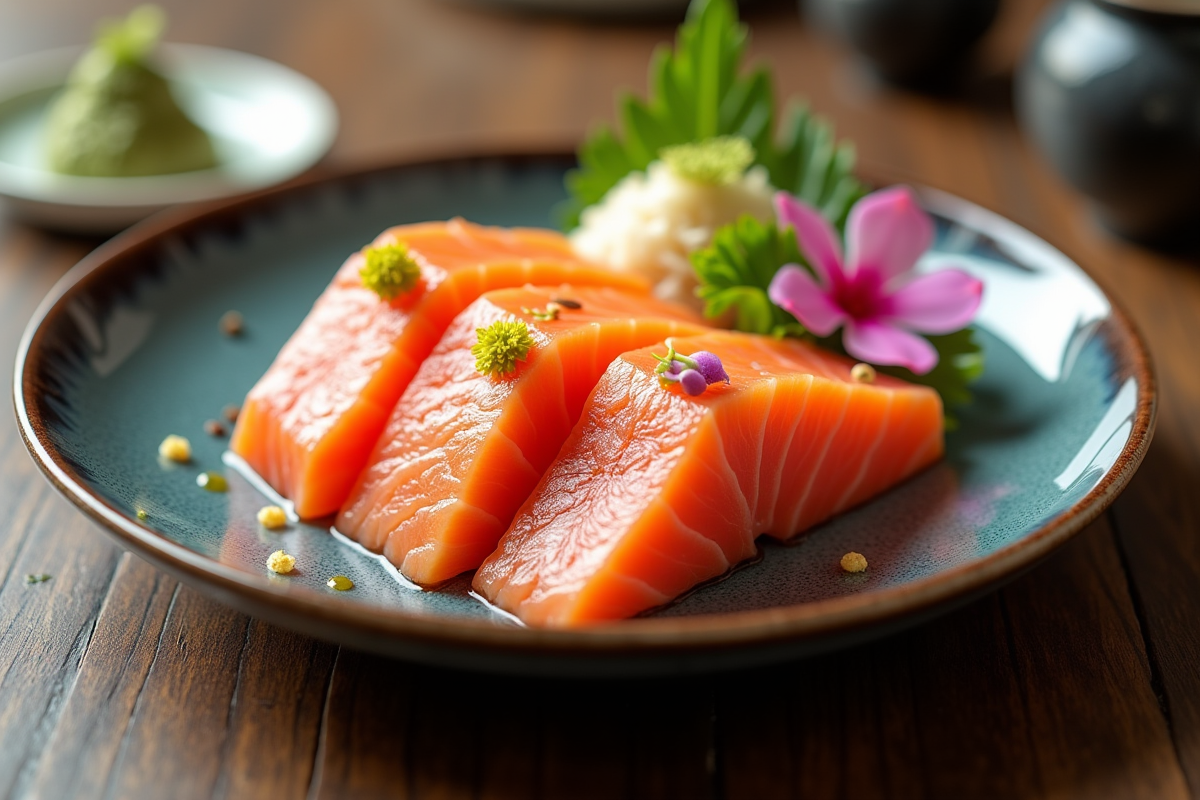 saumon sashimi