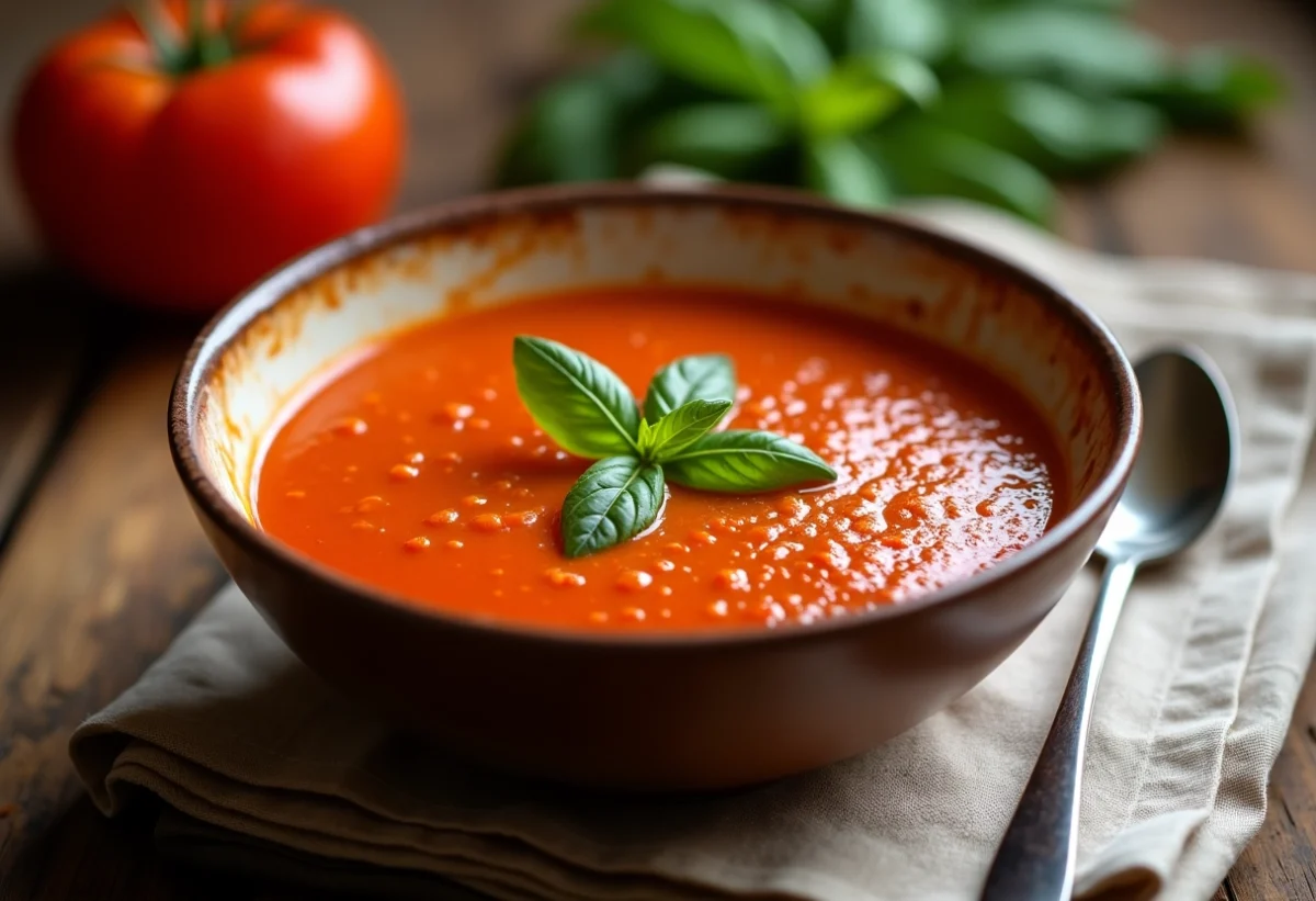 Recette de soupe à la tomate : réalisez une soupe rapide et savoureuse