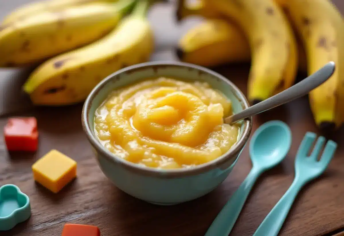 Recette de compote de bananes pour éveiller les papilles des tout-petits